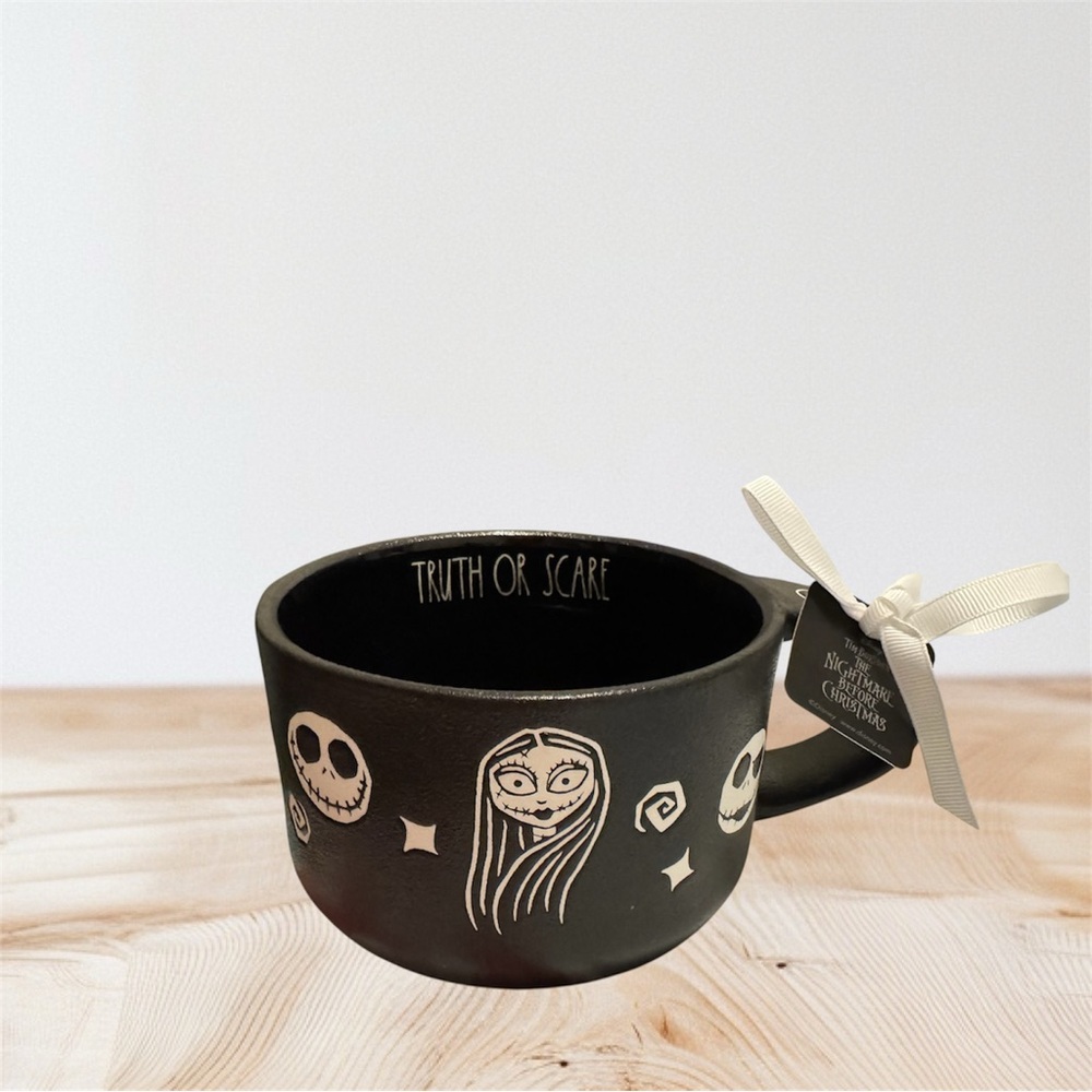 Disney Black Nightmare Before Christmas RAE DUNN collection soup bowl mug